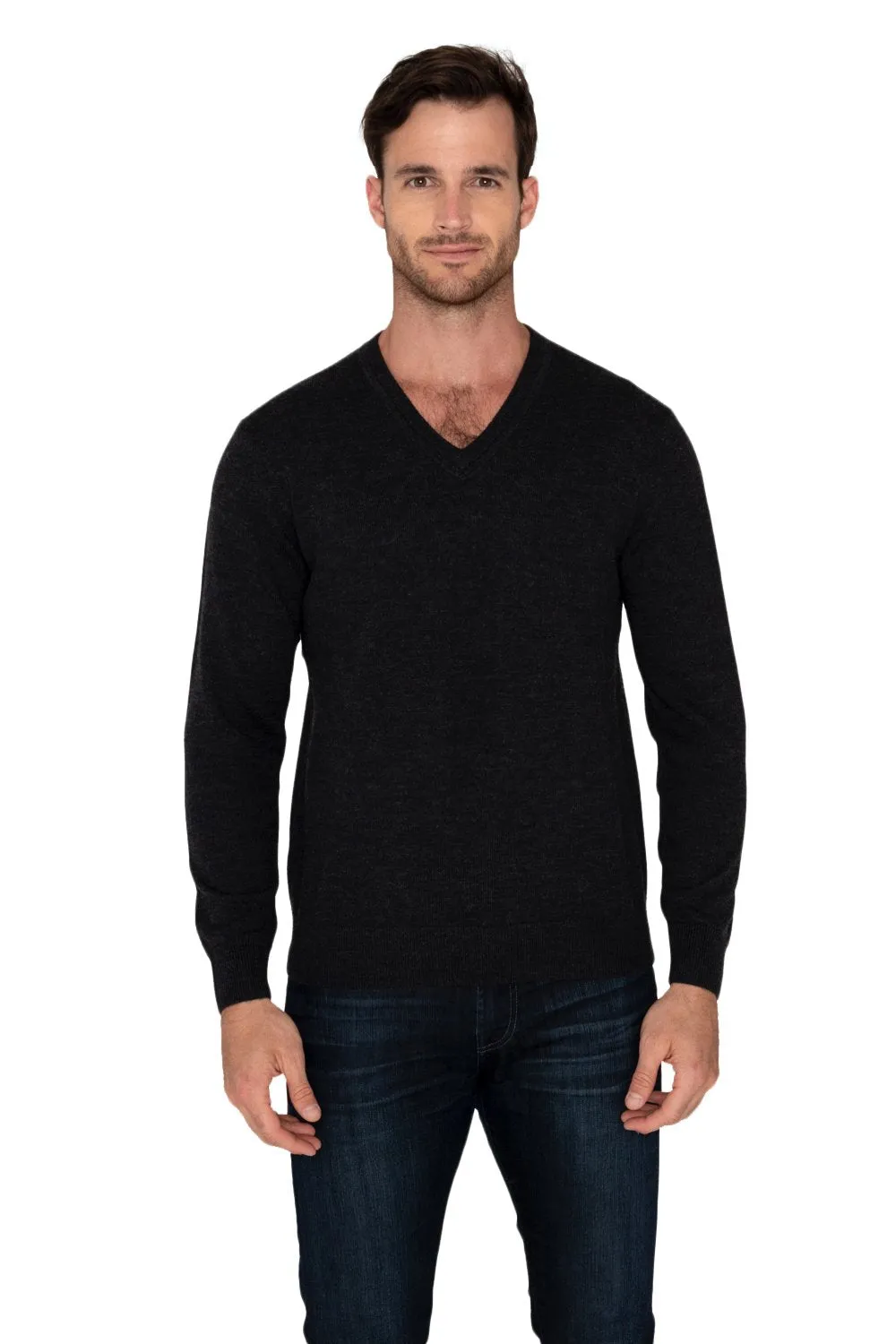100% Extra Fine Merino Wool "V-Neck"