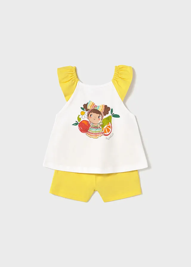 1234 Mayoral Printed Short Set