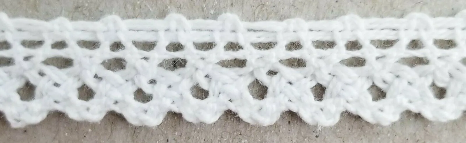 1/2" Cotton Cluny Lace Trimming - 20 Yards - MADE IN USA!