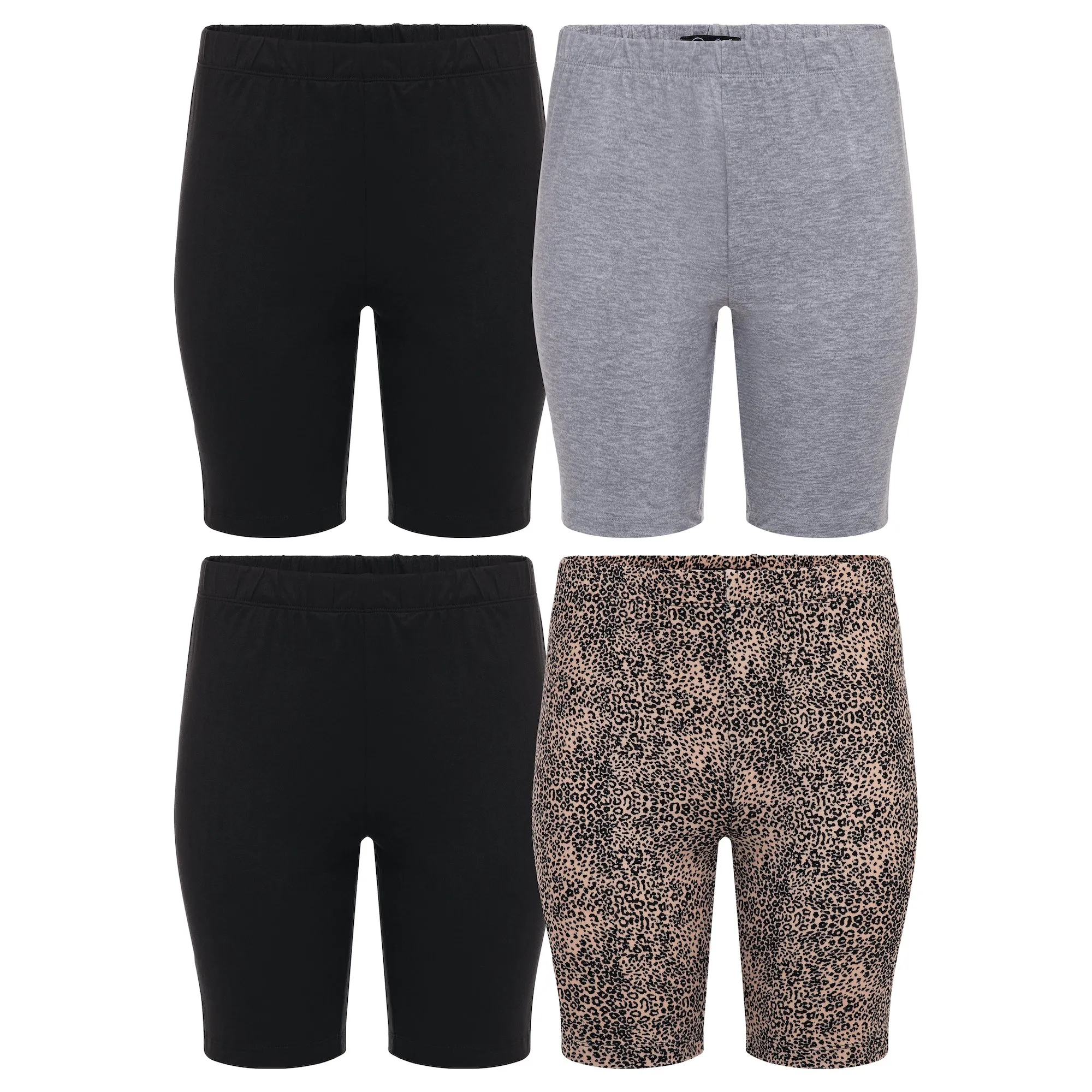 4 Pack Yummy Butter Soft Slim Fit Lounge Shorts