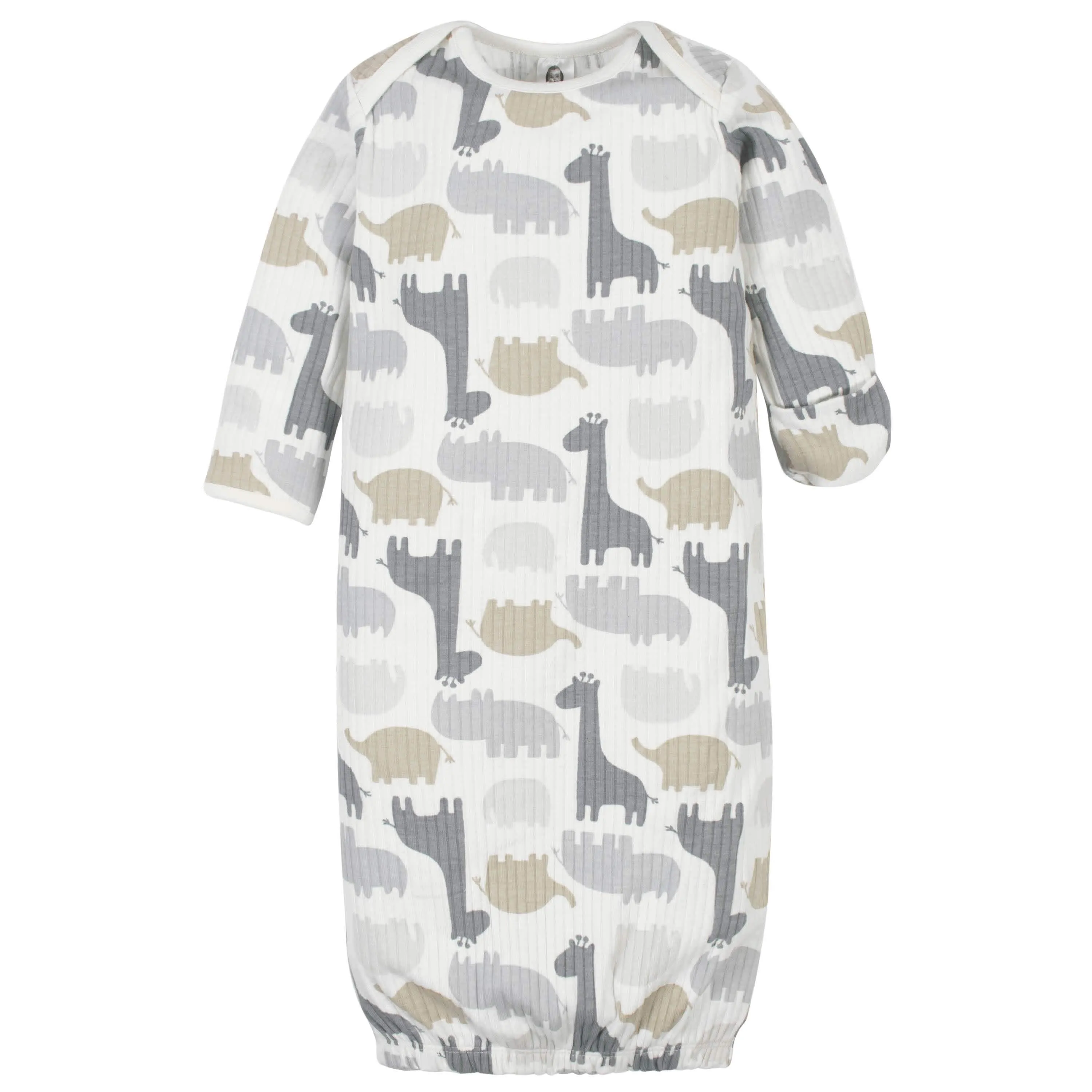 4-Piece Organic Baby Boys Jungle Gowns & Caps