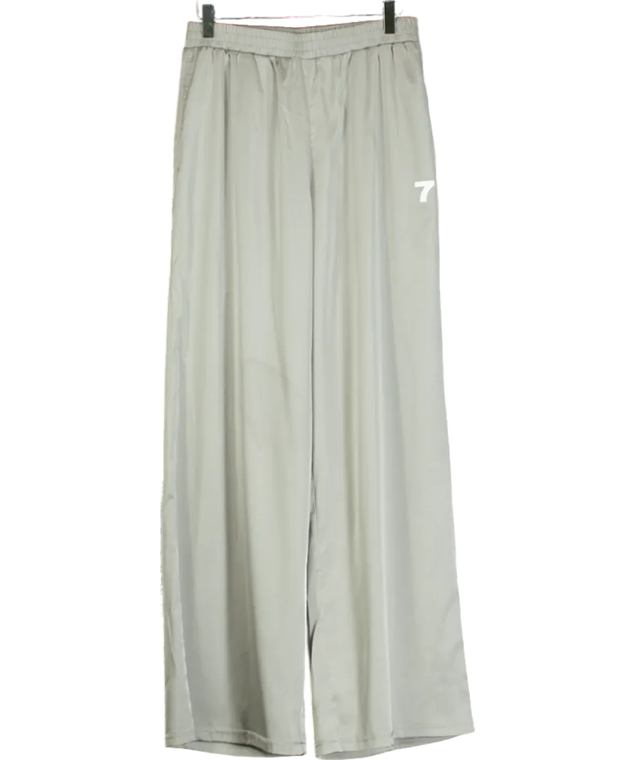 7 Days Active Grey Shiny Lounge Pants UK S