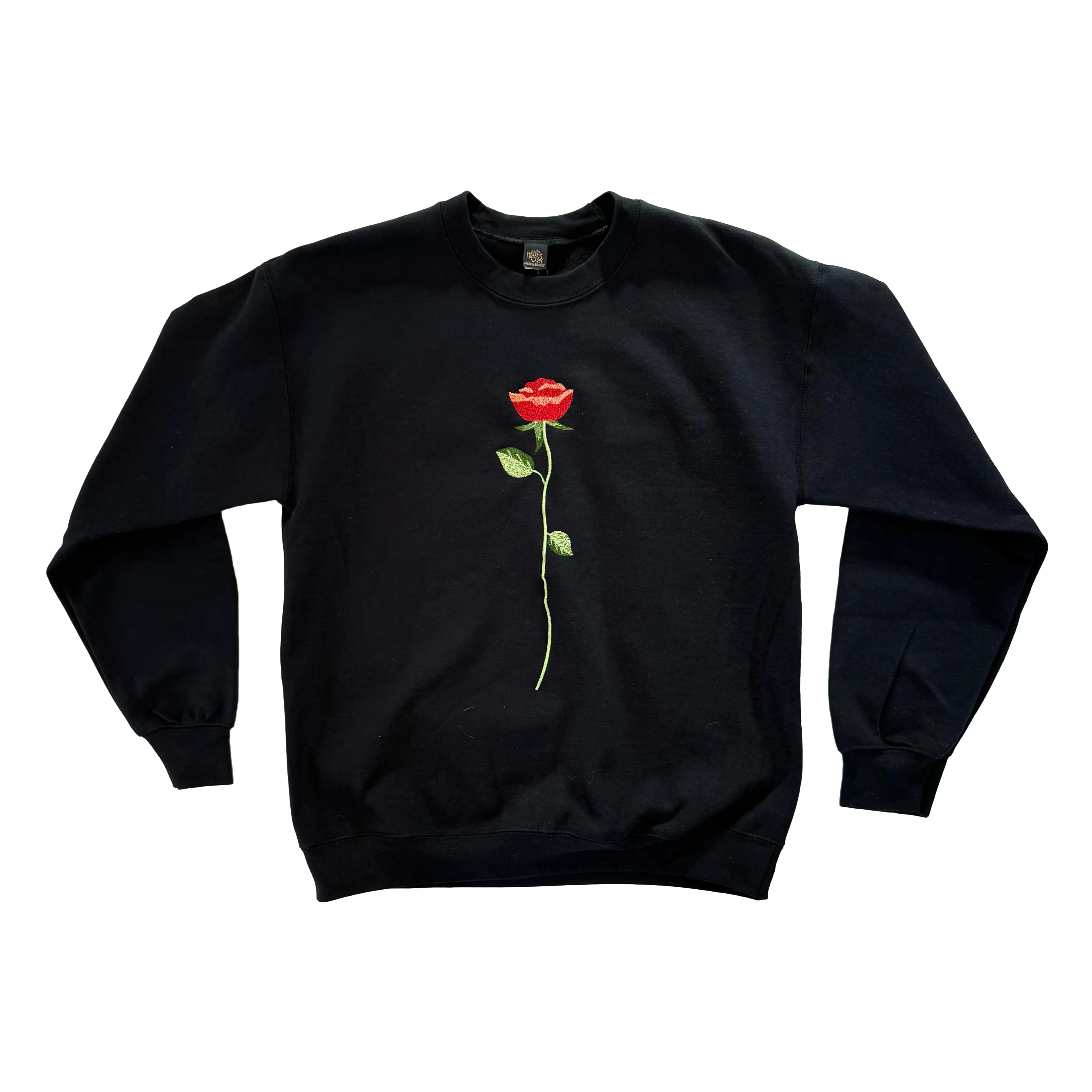 A Rose Is A Rose Single Rose Sweatshirt