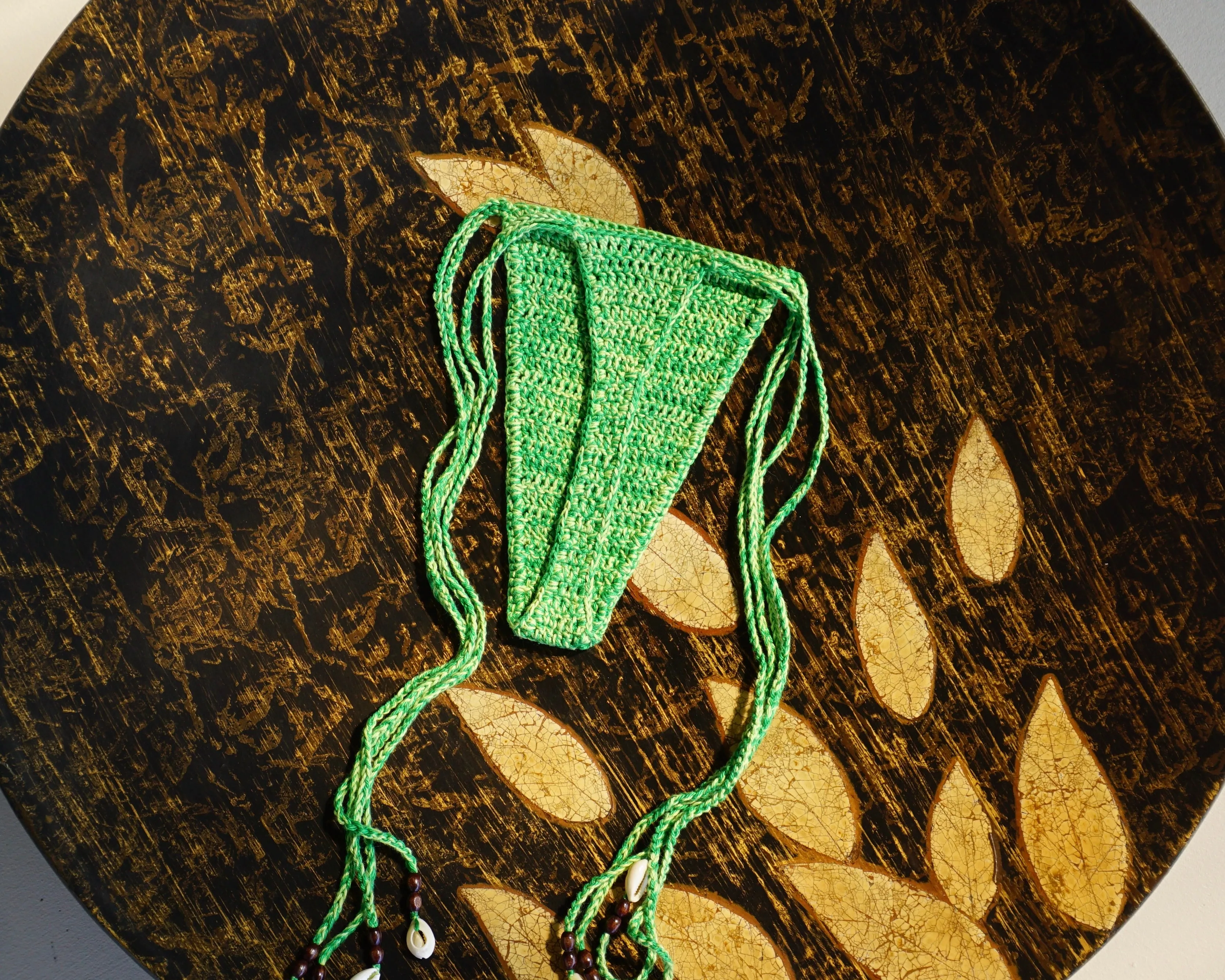 ACACIA CROCHET BIKINI BOTTOMS - FERN