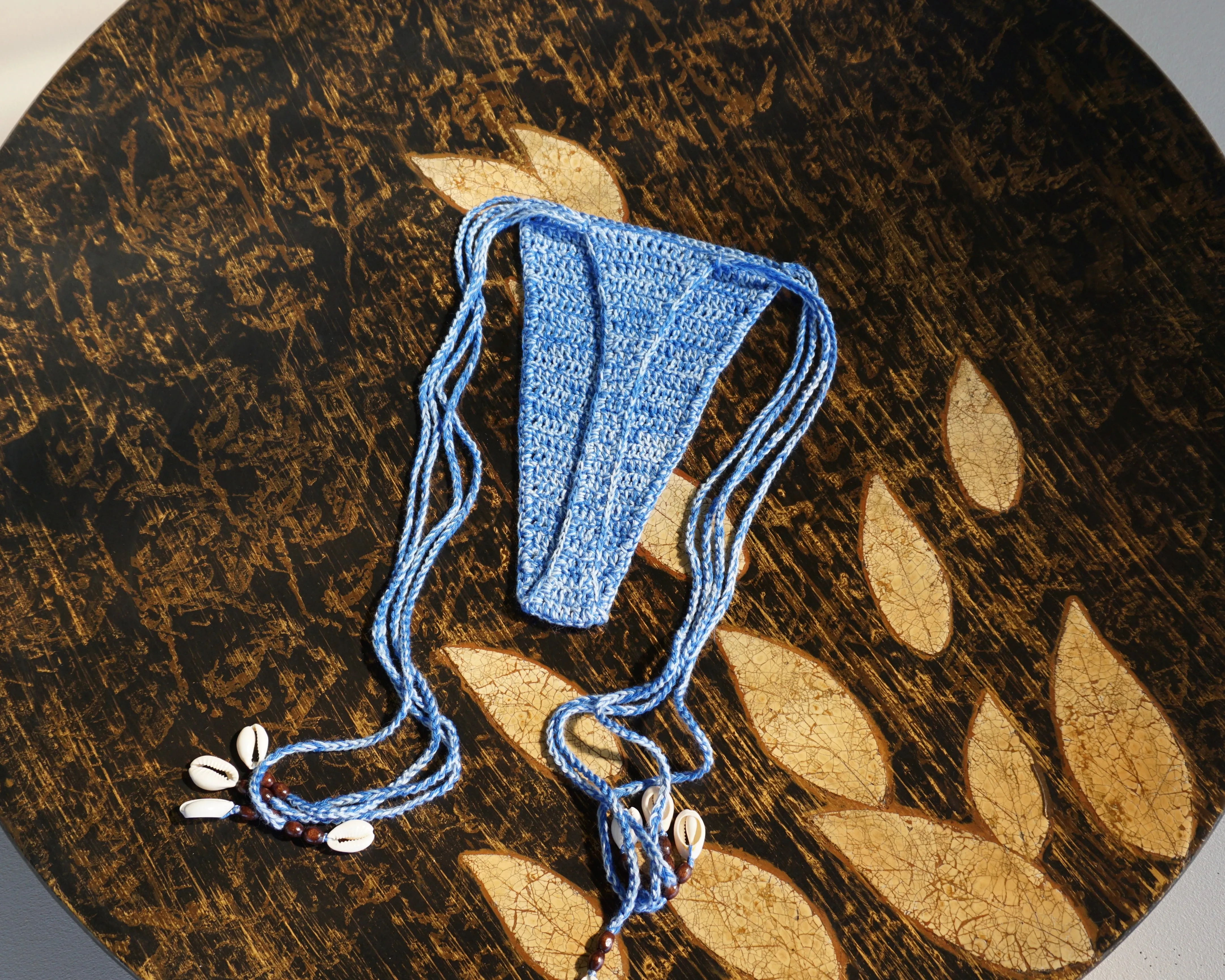 ACACIA CROCHET BIKINI BOTTOMS - OCEAN