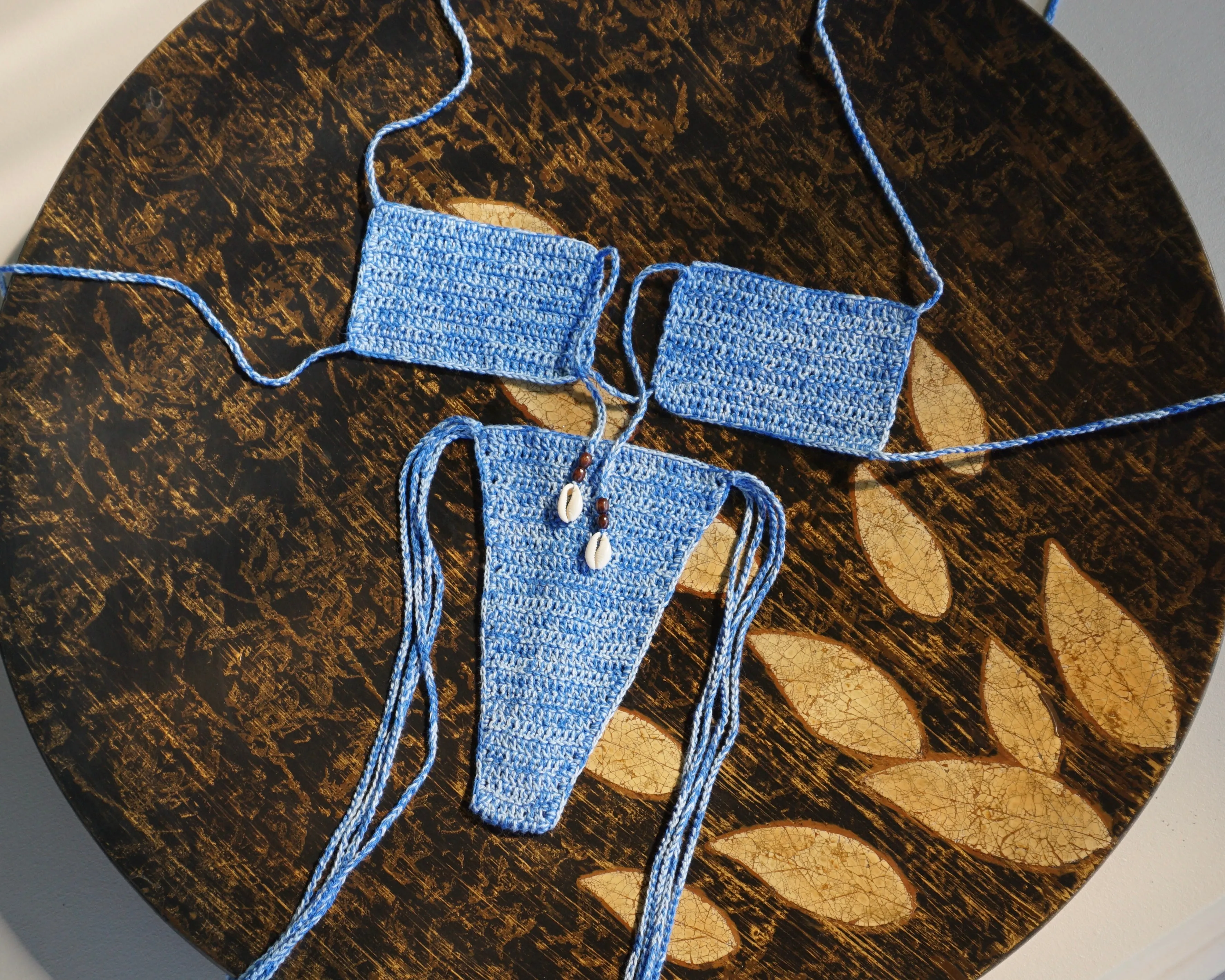 ACACIA CROCHET BIKINI BOTTOMS - OCEAN
