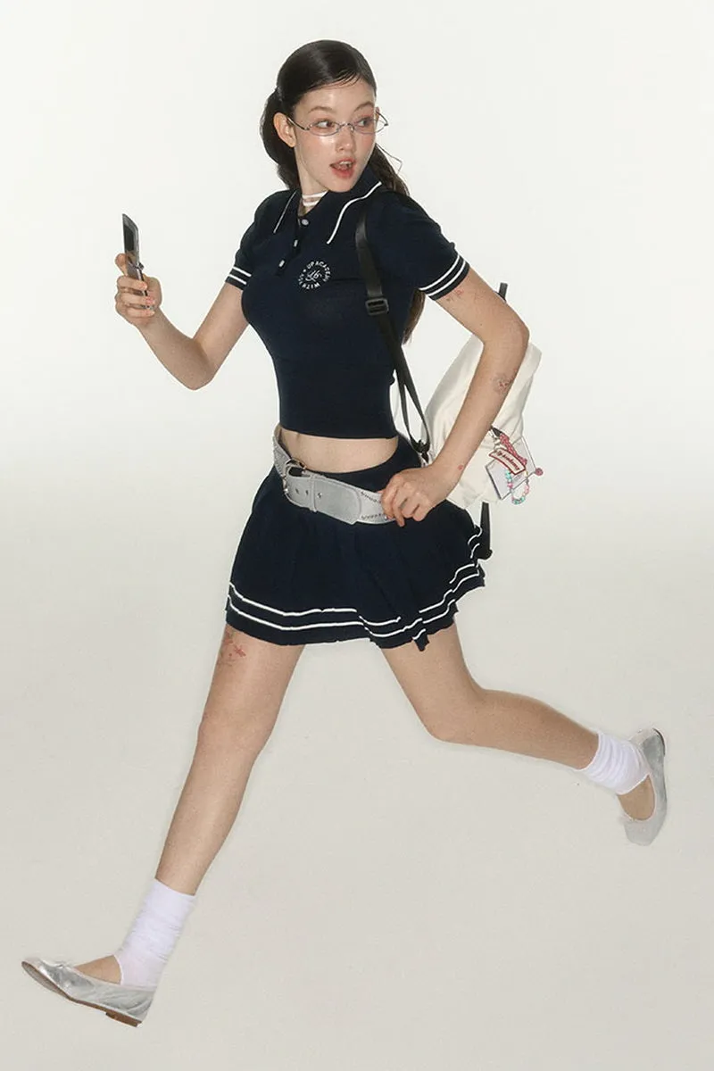 Active Vibe Knitted Shirt / Skirt