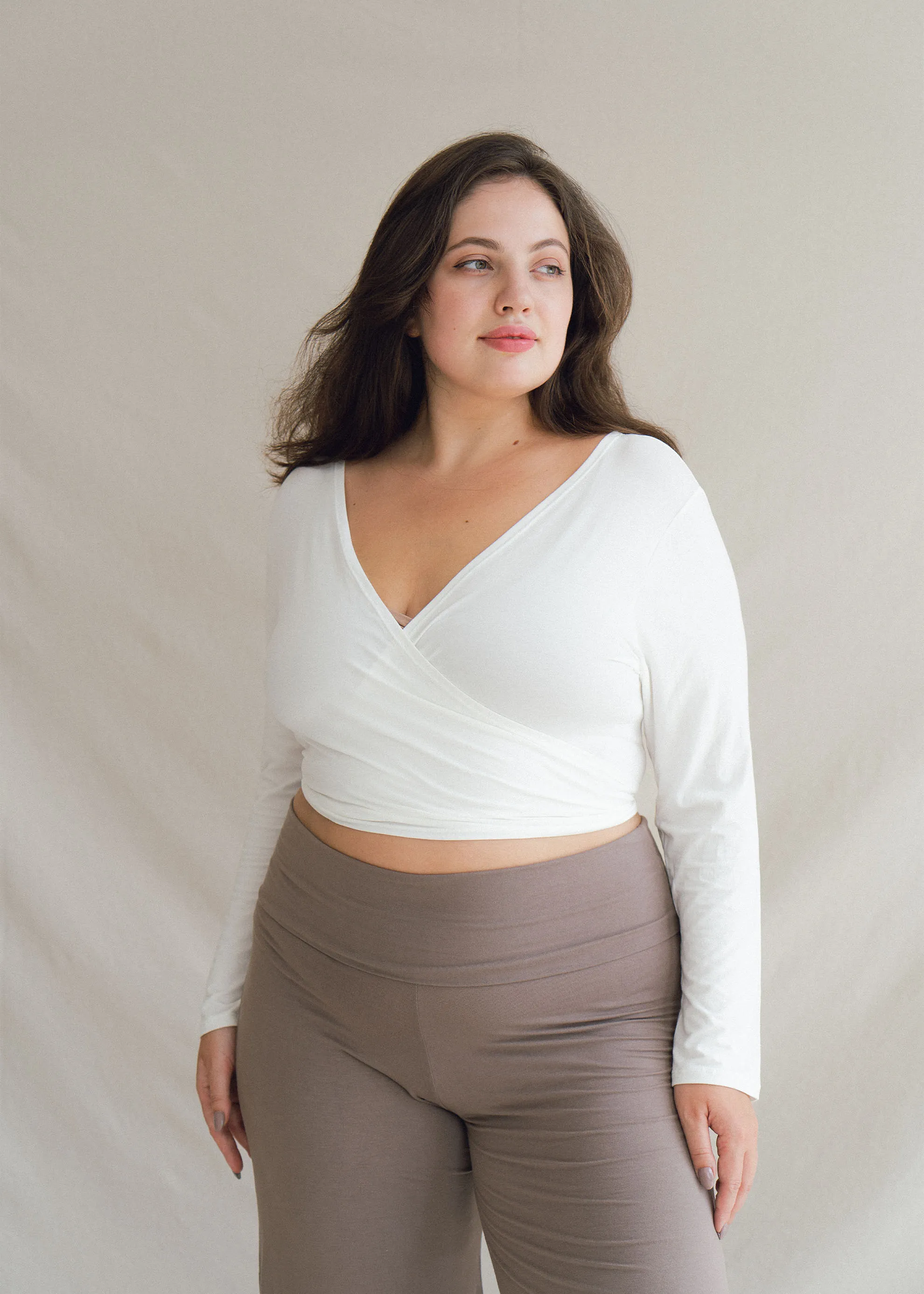 Agni Wrap Top Off White
