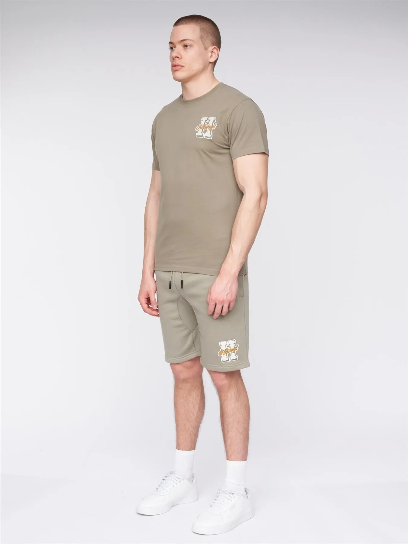 Aitchen Jog Shorts Dusty Olive