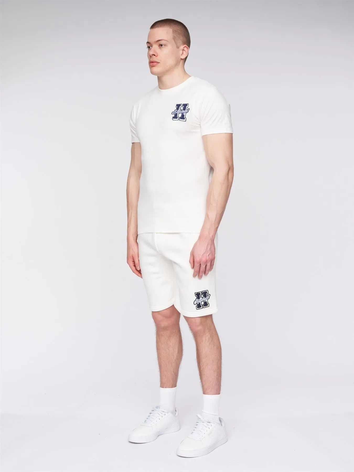 Aitchen Jog Shorts Off White
