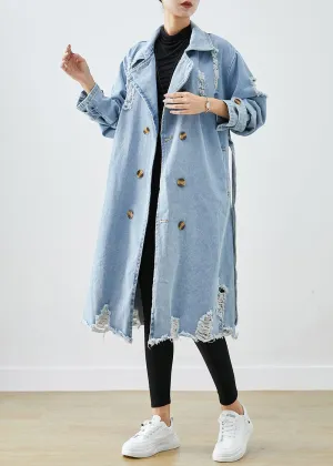 Aline Retro Denim Trench