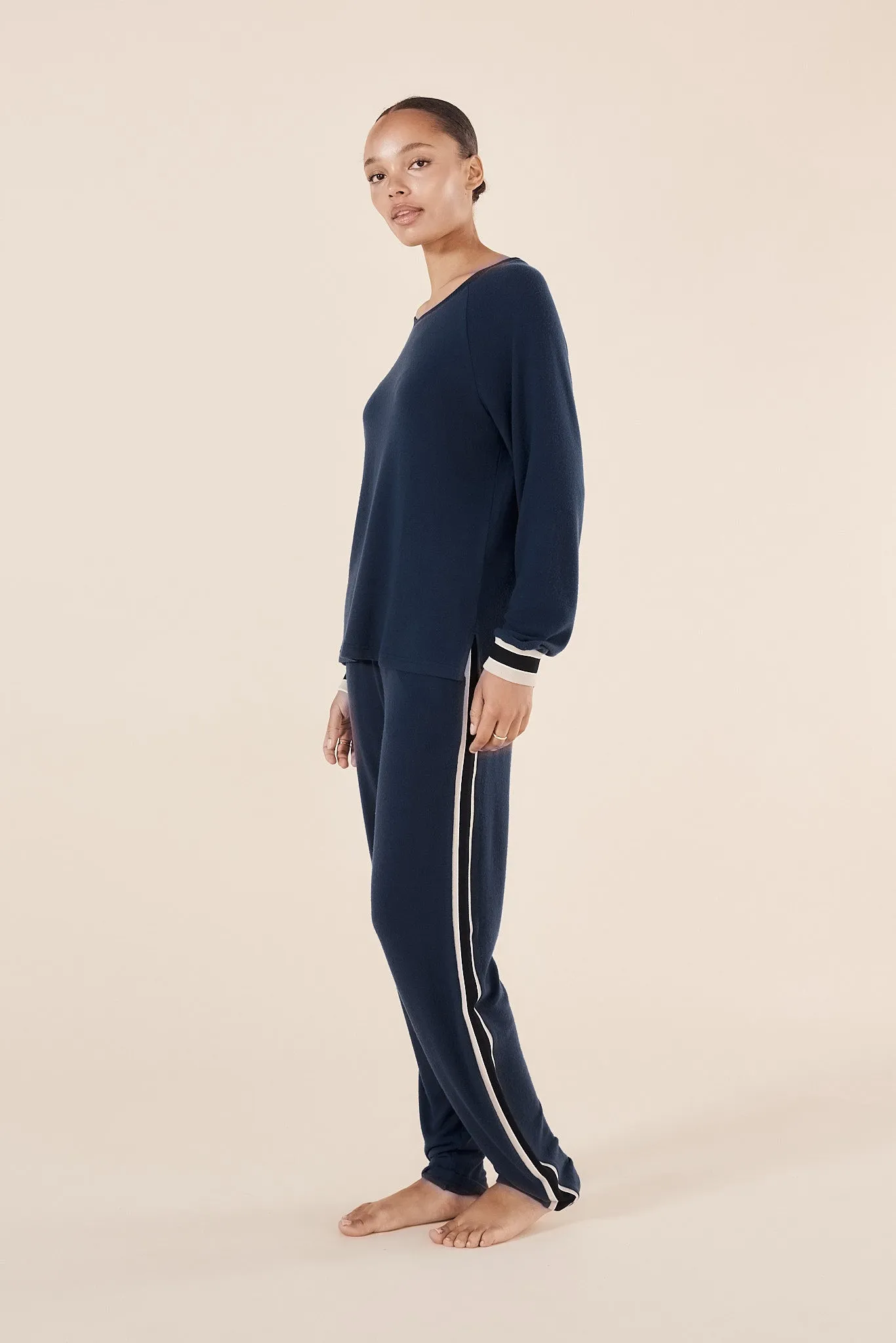 Alison Sporty Long Lounge Set / Navy