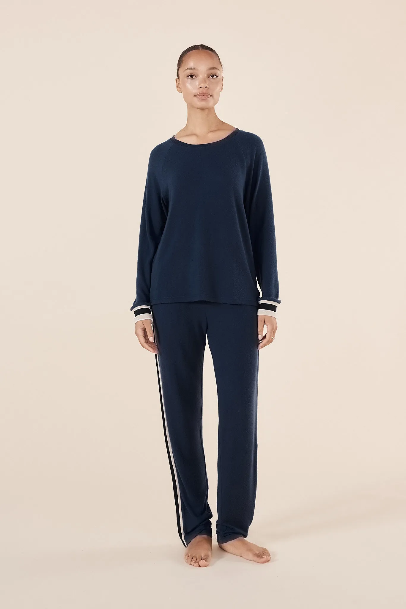 Alison Sporty Long Lounge Set / Navy