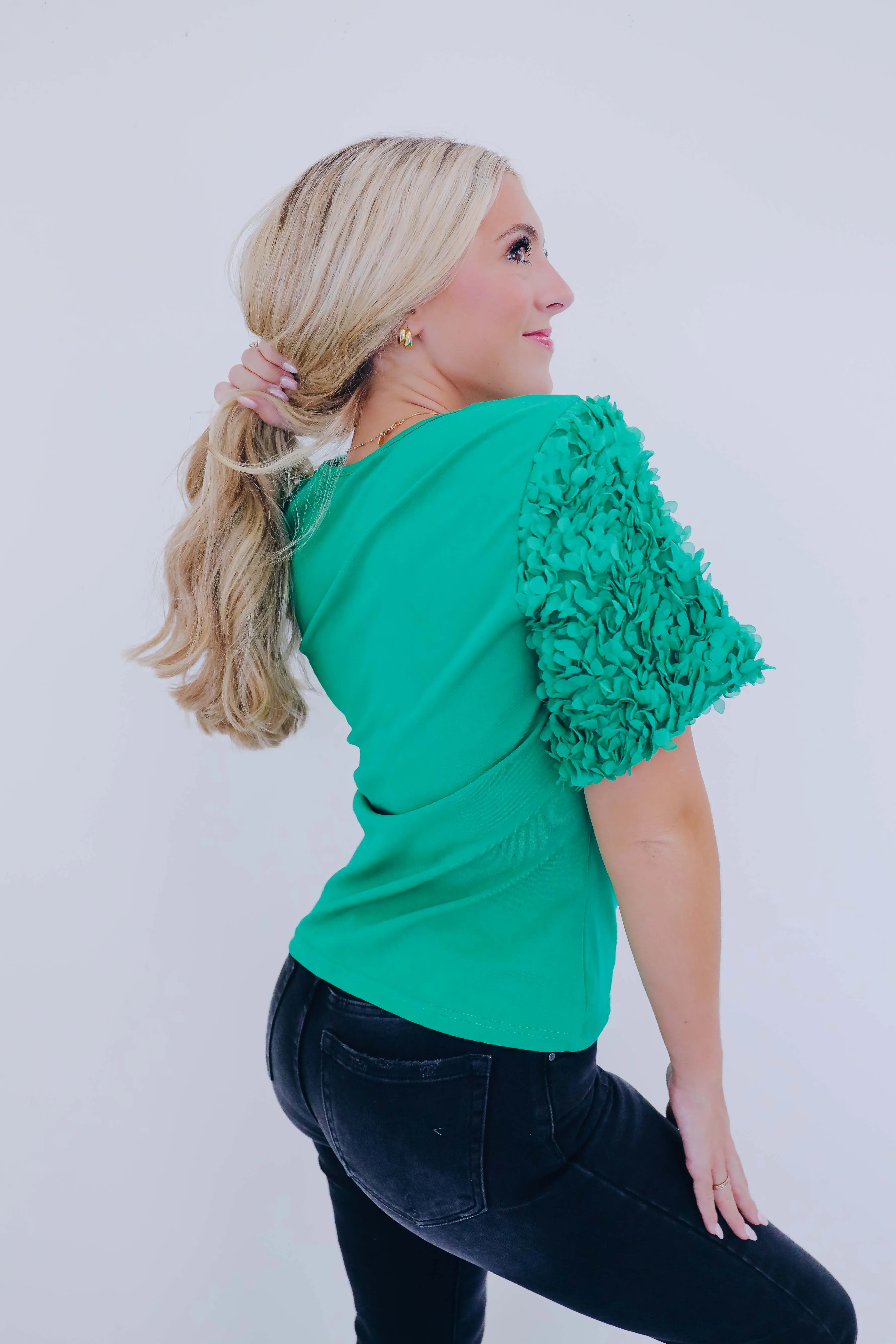 All Dolled Up Petal Puff Sleeve Top - 6 Colors