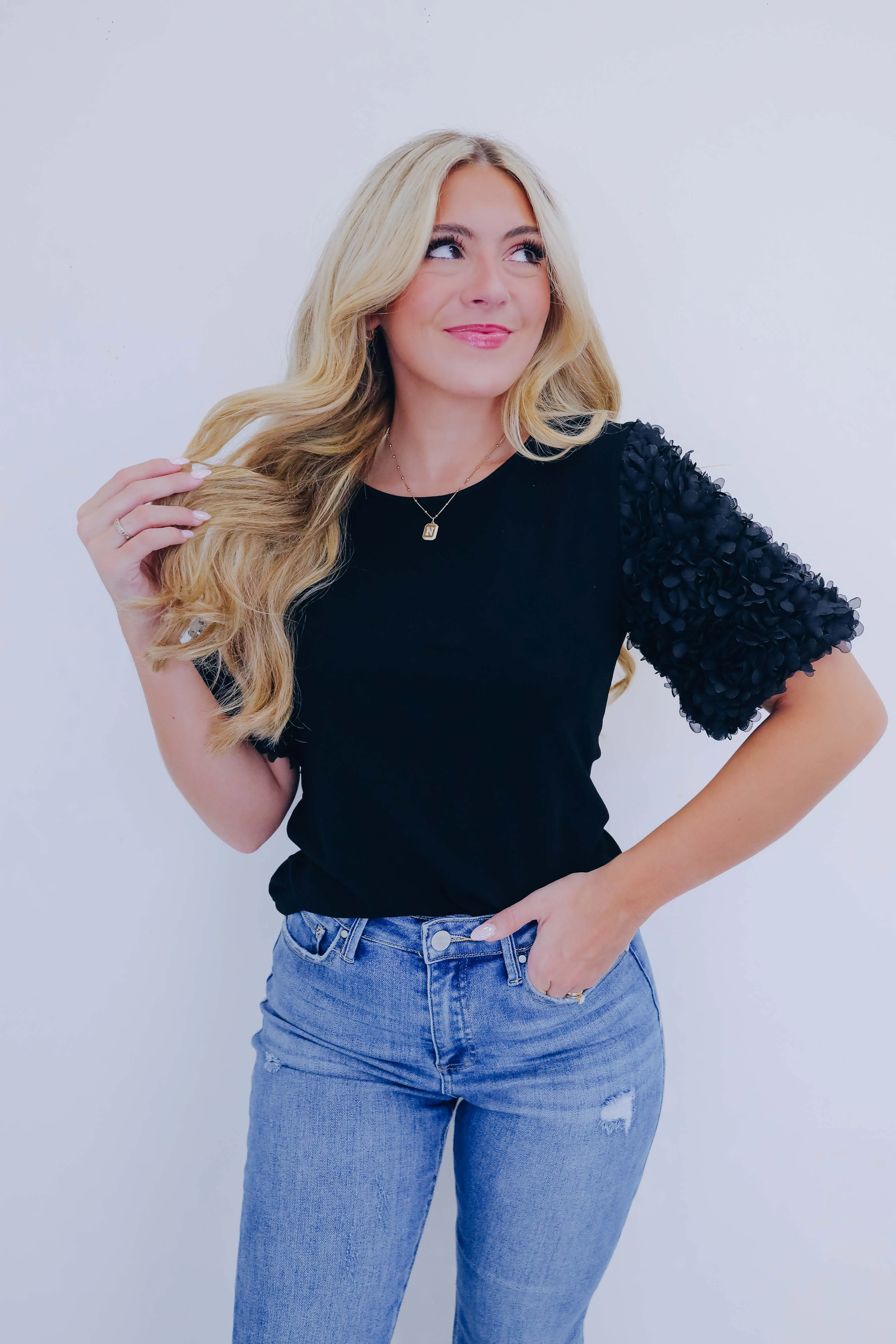 All Dolled Up Petal Puff Sleeve Top - 6 Colors