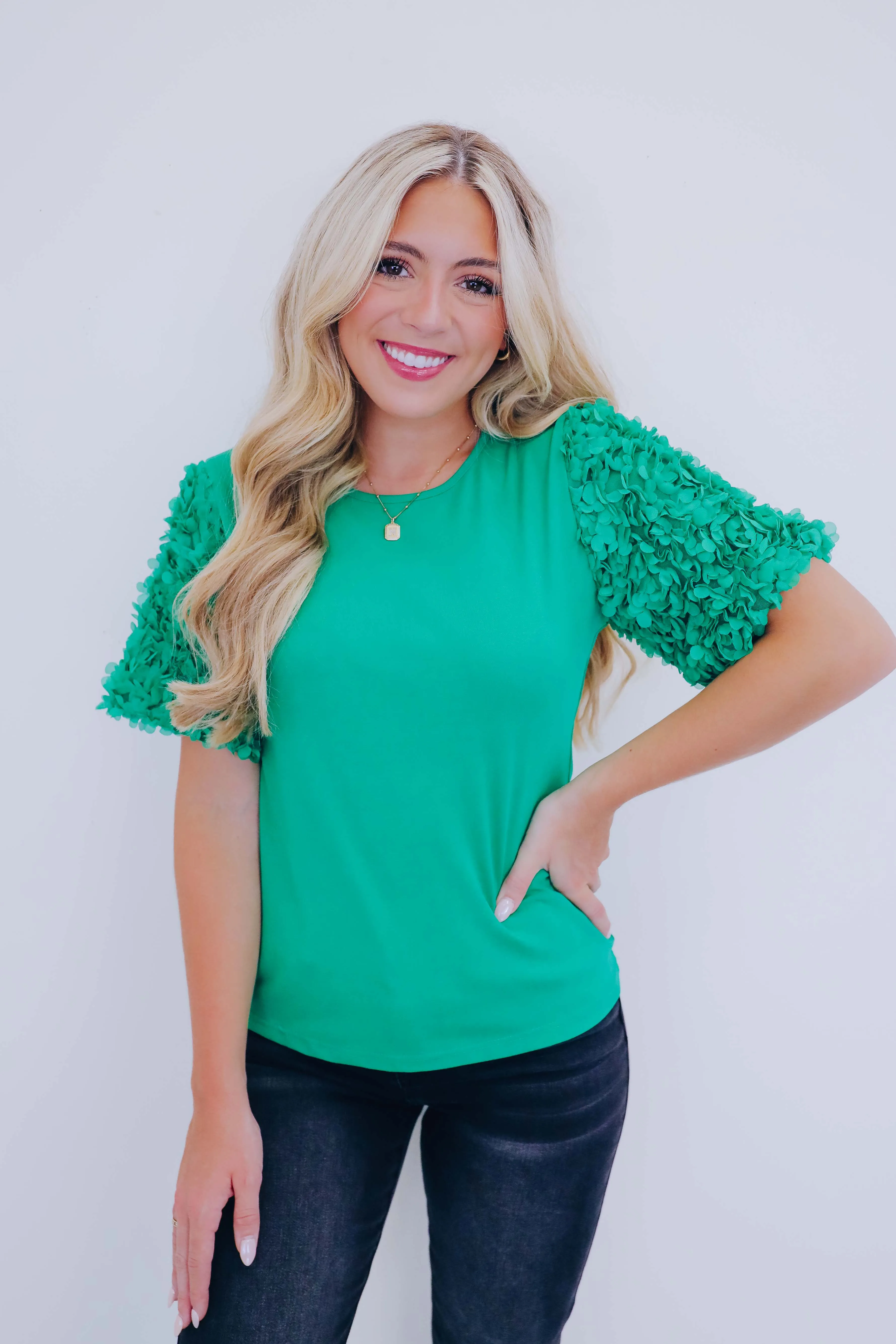 All Dolled Up Petal Puff Sleeve Top - 6 Colors