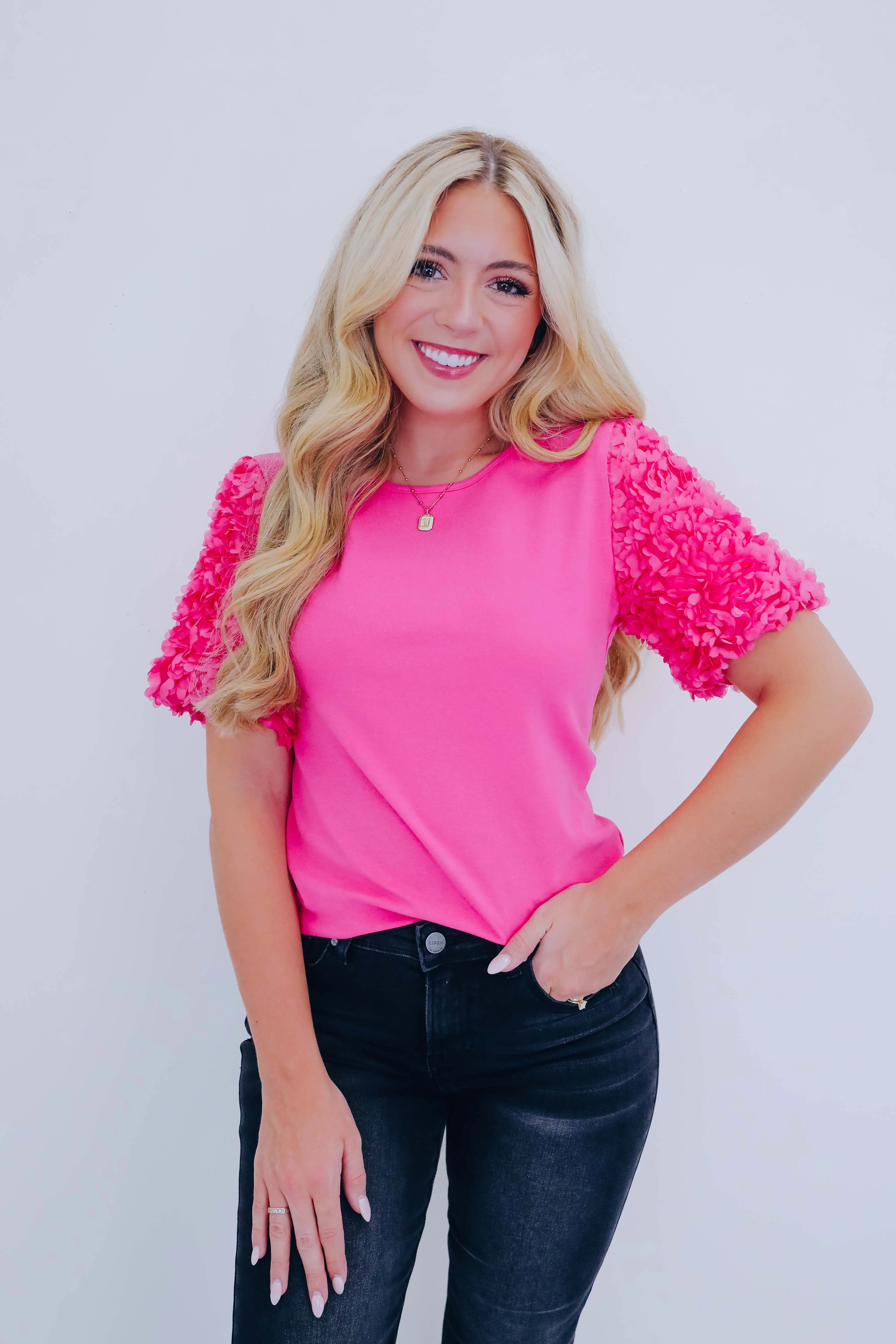 All Dolled Up Petal Puff Sleeve Top - 6 Colors