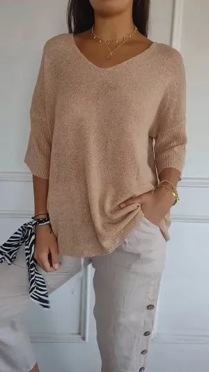 All Season Trendy V-Neck Top
