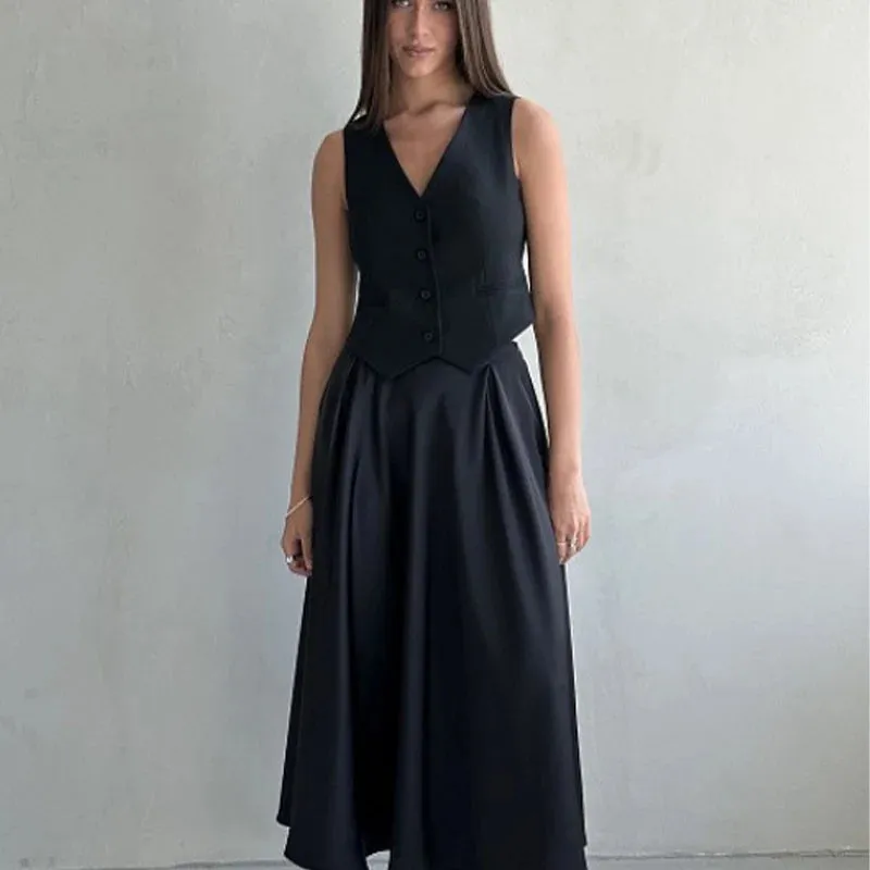 Amber Satin Maxi Skirt