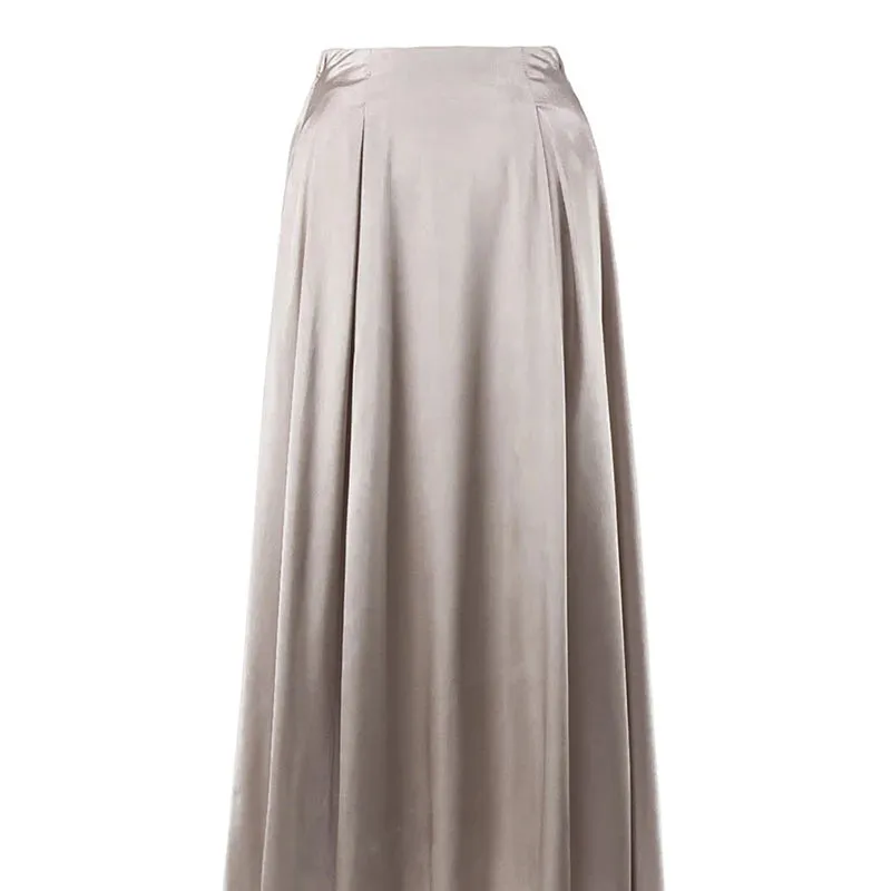 Amber Satin Maxi Skirt