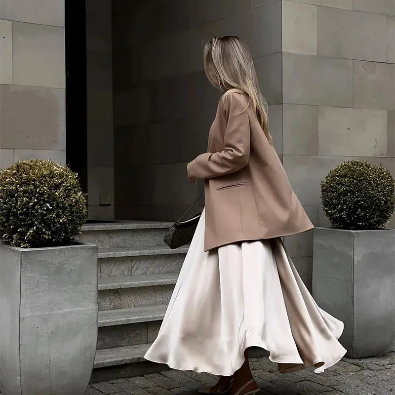 Amber Satin Maxi Skirt