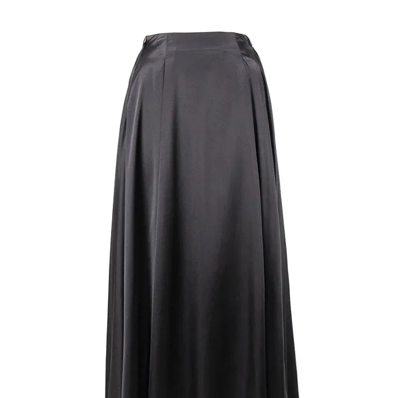 Amber Satin Maxi Skirt