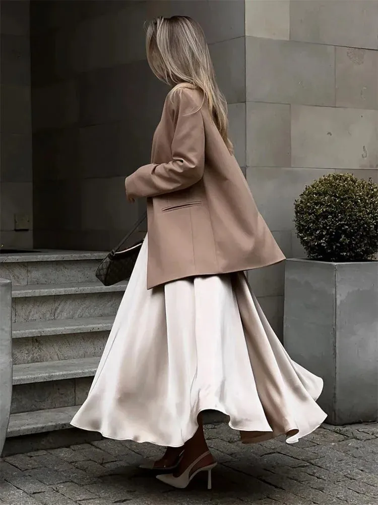 Amber Satin Maxi Skirt