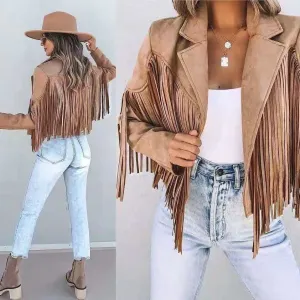 Amélie - Suede Fringed Jacket