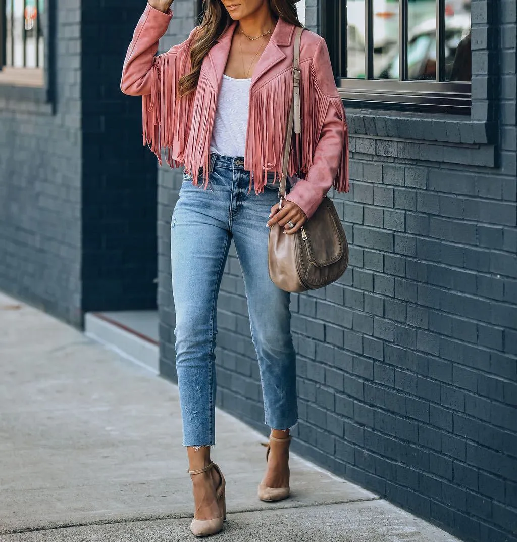 Amélie - Suede Fringed Jacket