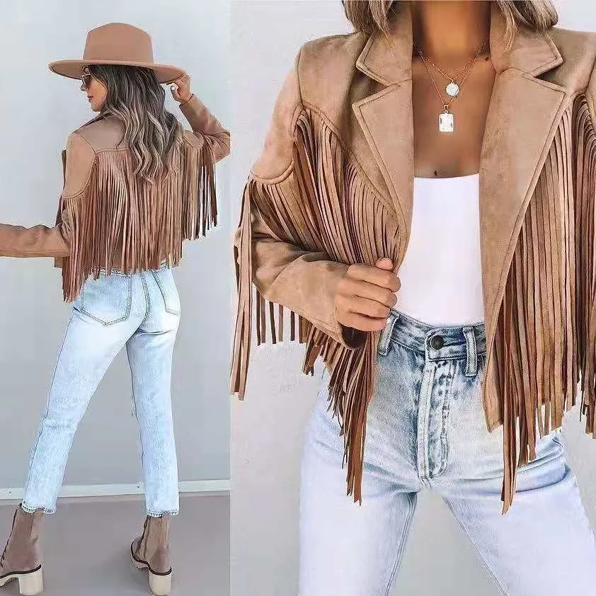 Amélie - Suede Fringed Jacket