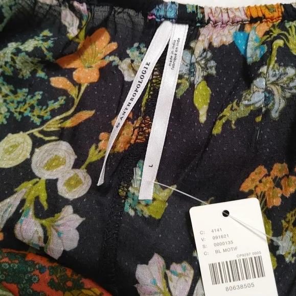 Anthropologie Ruffled Tank Lounge Romper NWT floral sleepwear