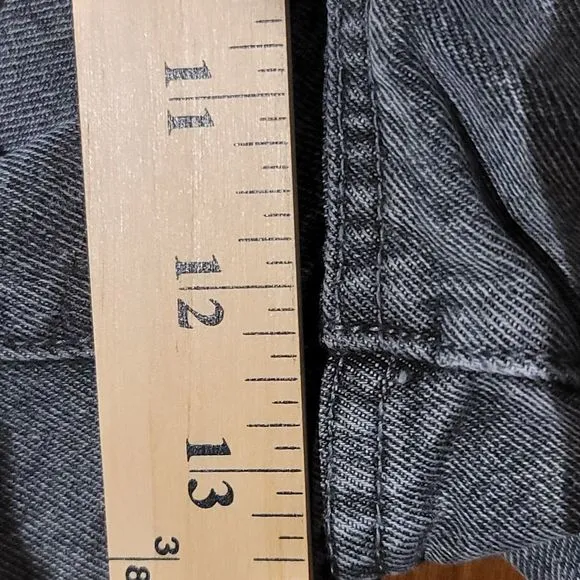 Anthropologie‎ WeWoreWhat The Boyfriend Shorts Rigid Demin Washed Grey Size 27