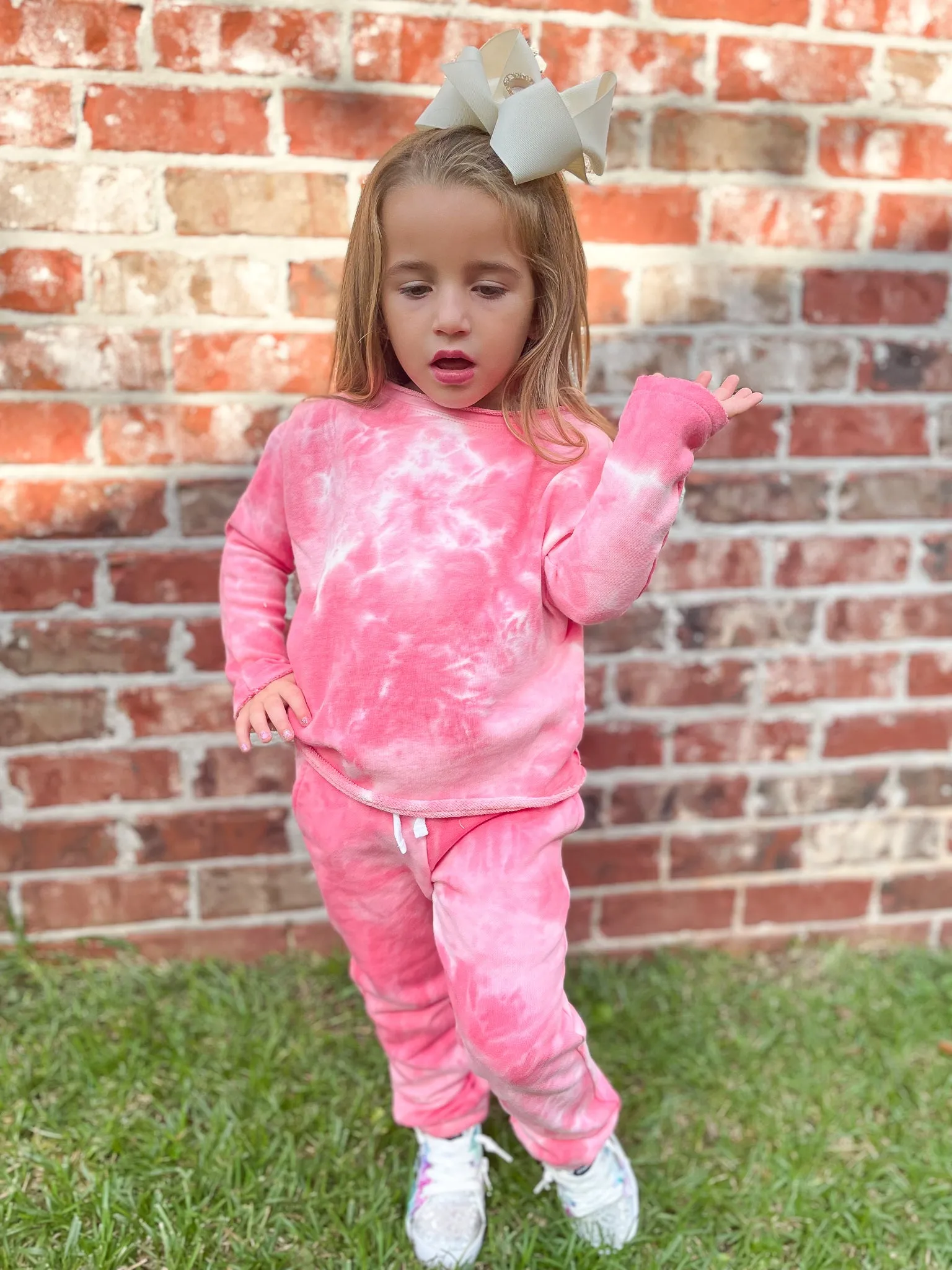 Appaman Stanton Jogger Pink Tie Dye