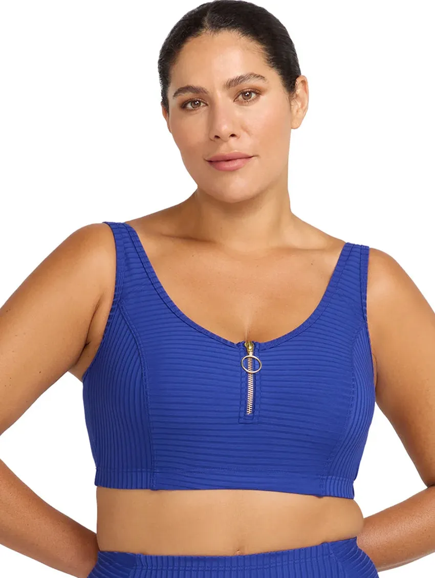 Artesands Fuseli Zip Swim Crop Top