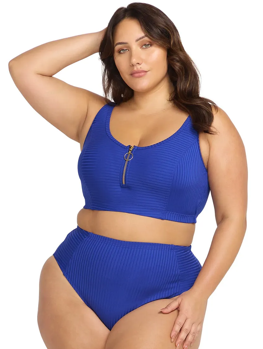 Artesands Fuseli Zip Swim Crop Top