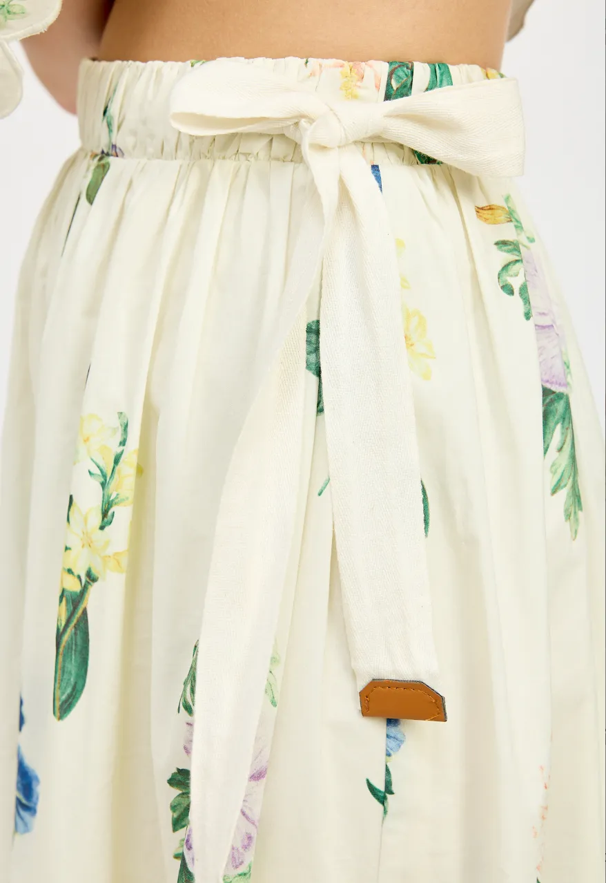 Ashley Belted Midi Skirt