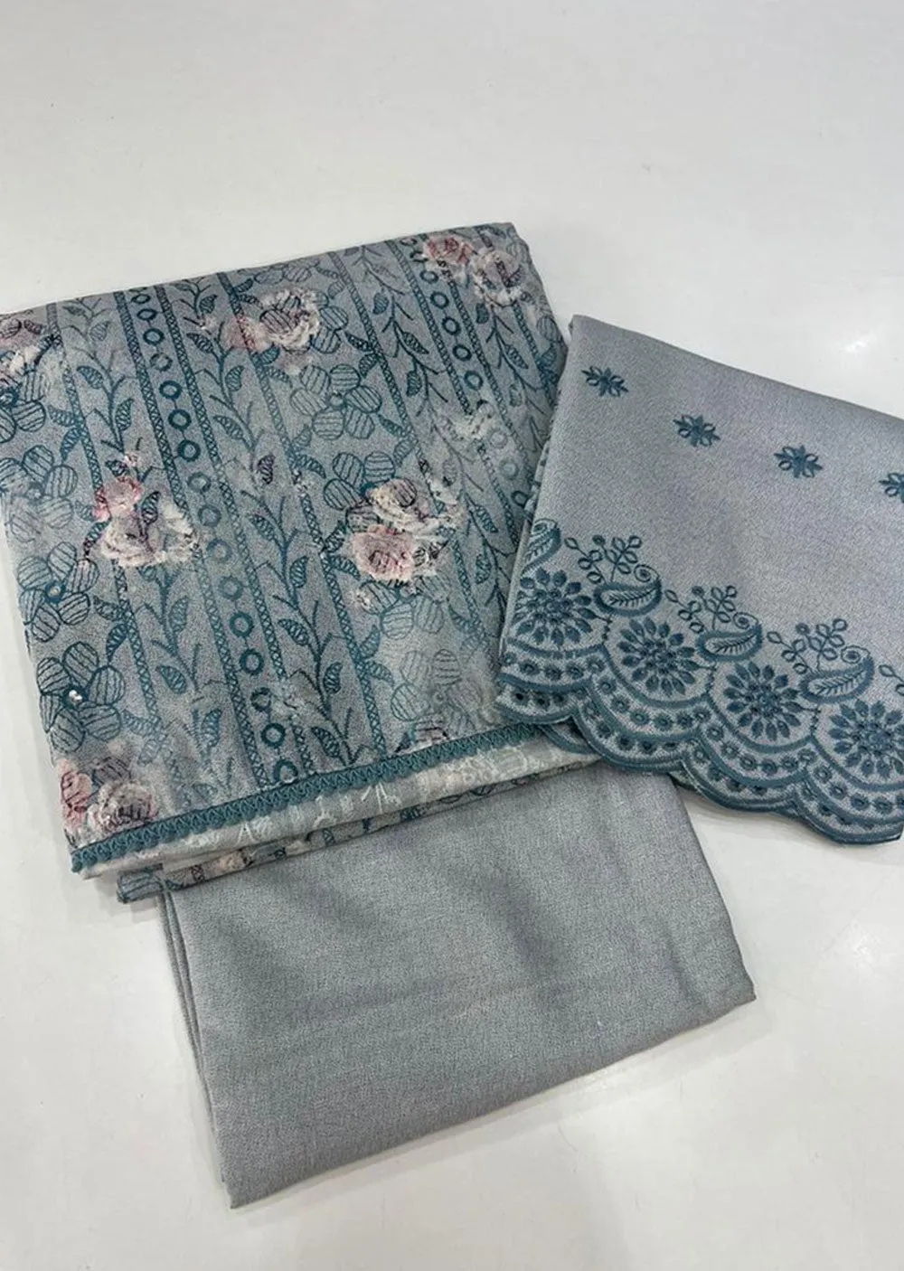 ATQ6796 - Unstitched Blue Alpine Suit