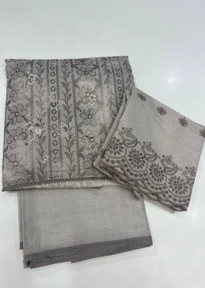 ATQ6796 - Unstitched Dark Grey Alpine Suit