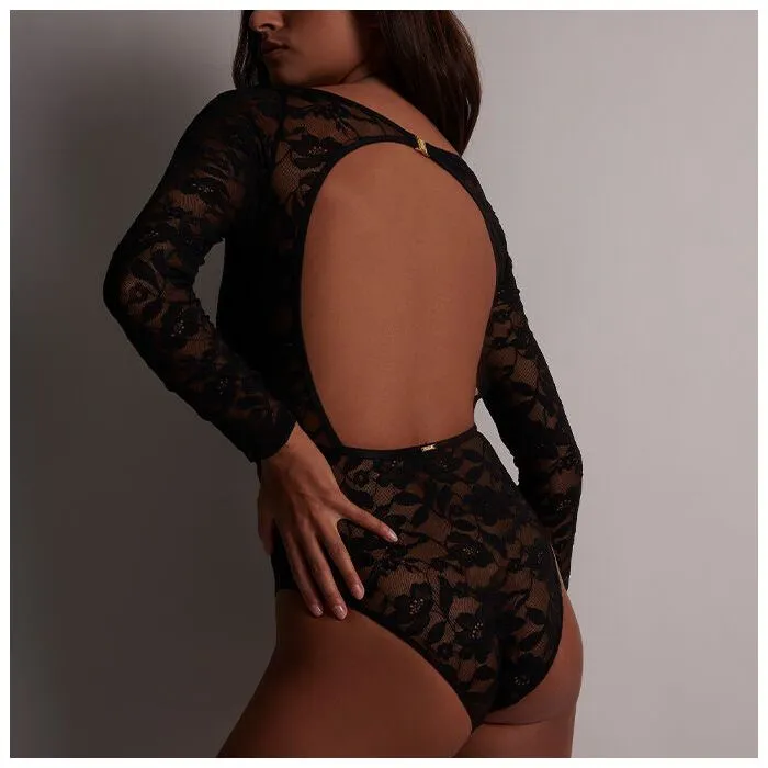 Aubade Les Bodys Long Sleeve Lace Bodysuit