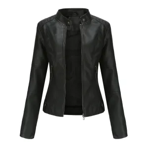 Aurélie - Elegant leather jacket