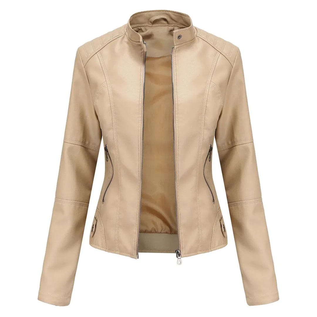 Aurélie - Elegant leather jacket