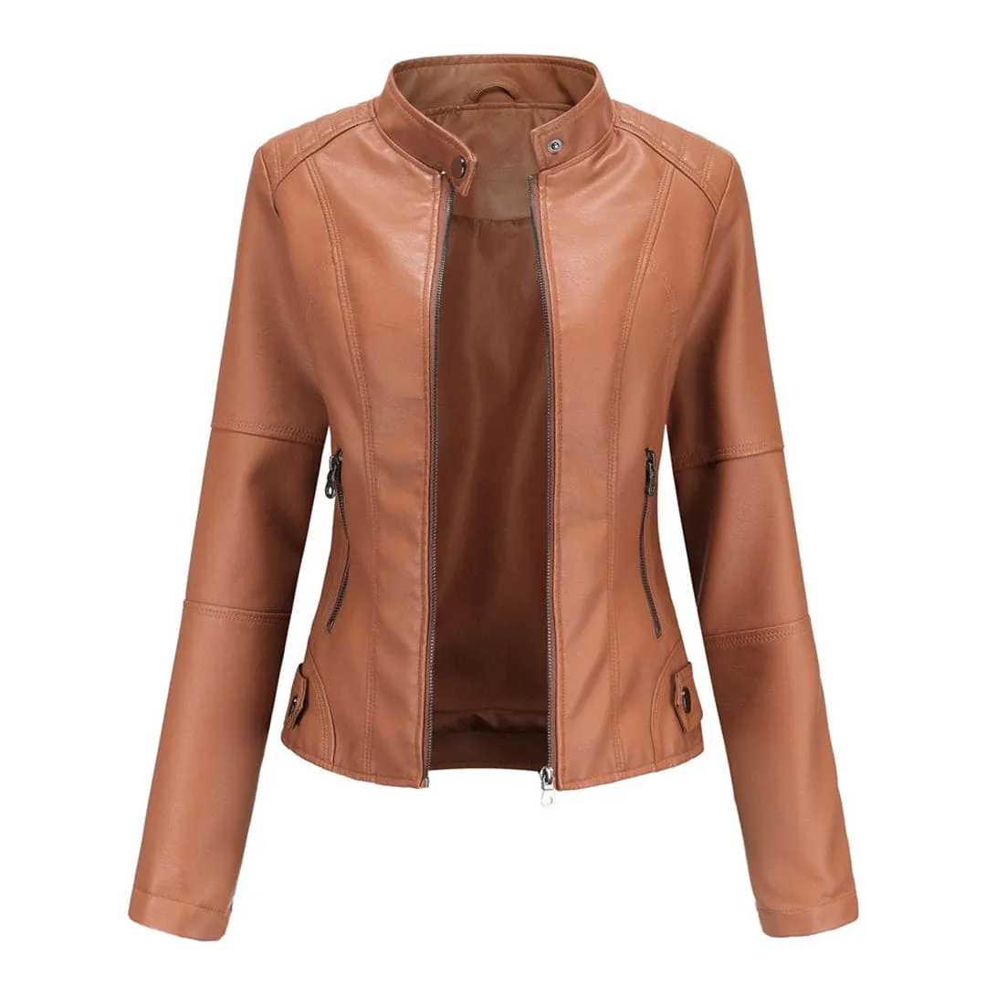 Aurélie - Elegant leather jacket