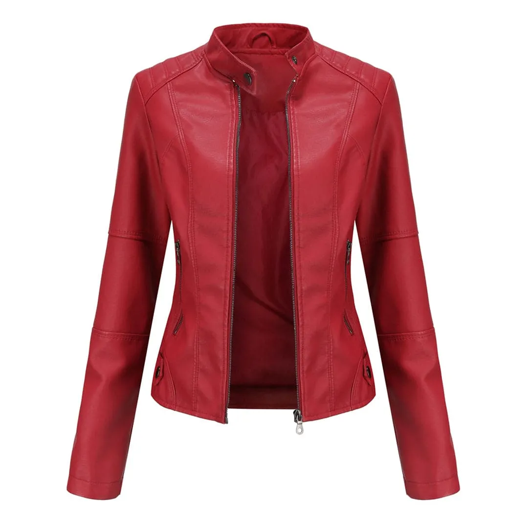 Aurélie - Elegant leather jacket