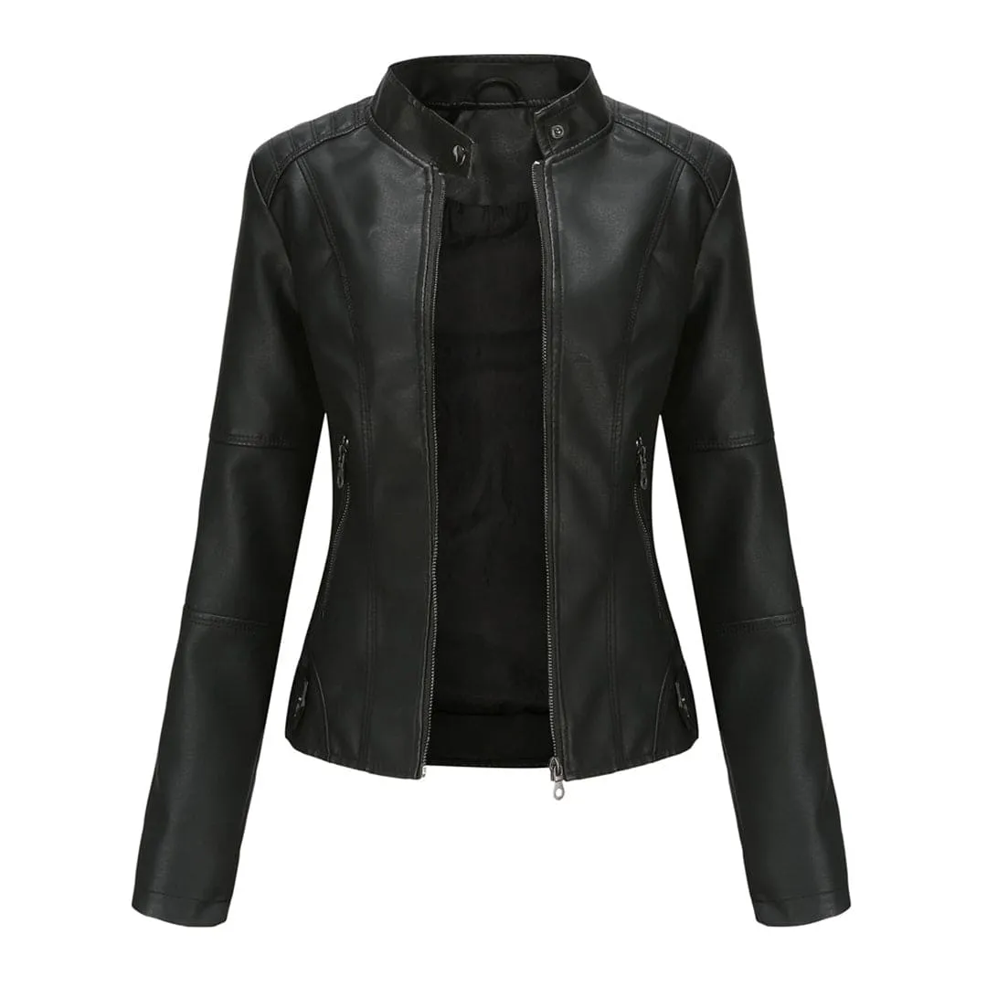 Aurélie - Elegant leather jacket