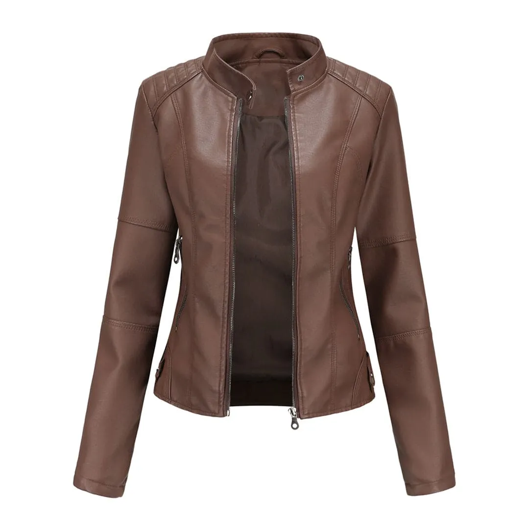 Aurélie - Elegant leather jacket