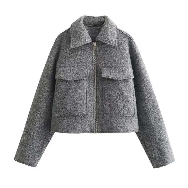 Aurélie - Warm button-down jacket