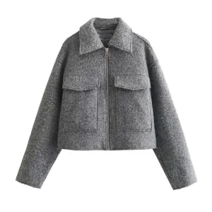 Aurélie - Warm button-down jacket