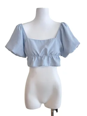 Baby Blue Bubble Tube Top