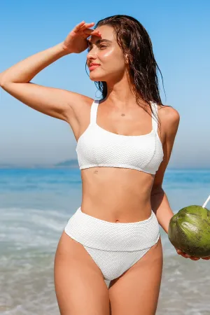 BAE Nostalgic Sailing Textured Bikini Top & Extra Cheeky Bottoms Set