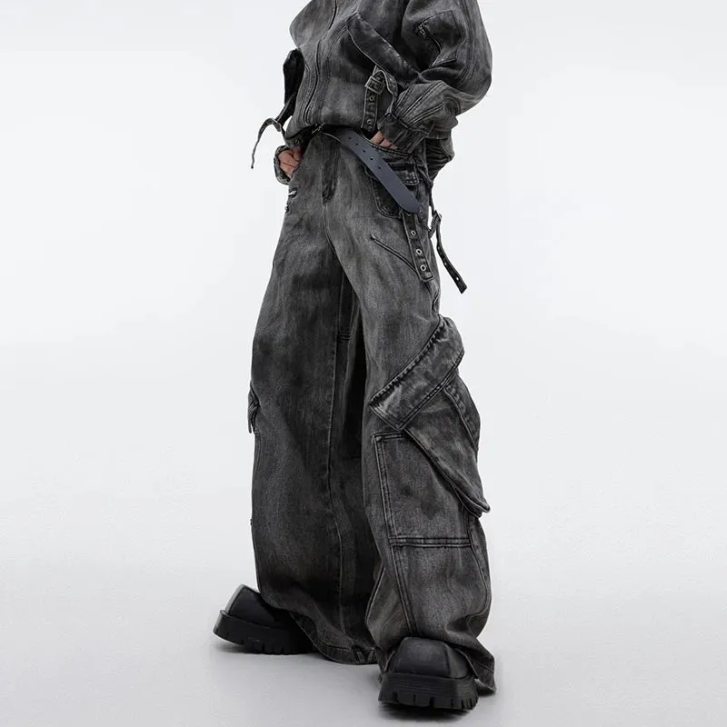 Baggy Washed Denim Jeans (Trendy)